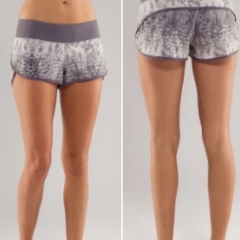 Lululemon Speed Shorts Snow Owl Grey
